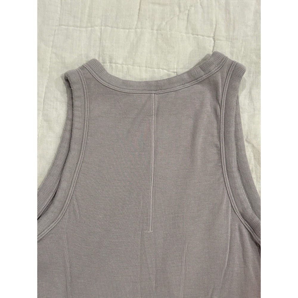 Lululemon Hold Tight Crewneck Tank, Waist Length, High Neck Ribbed Purple Grey - Picture 6 of 7